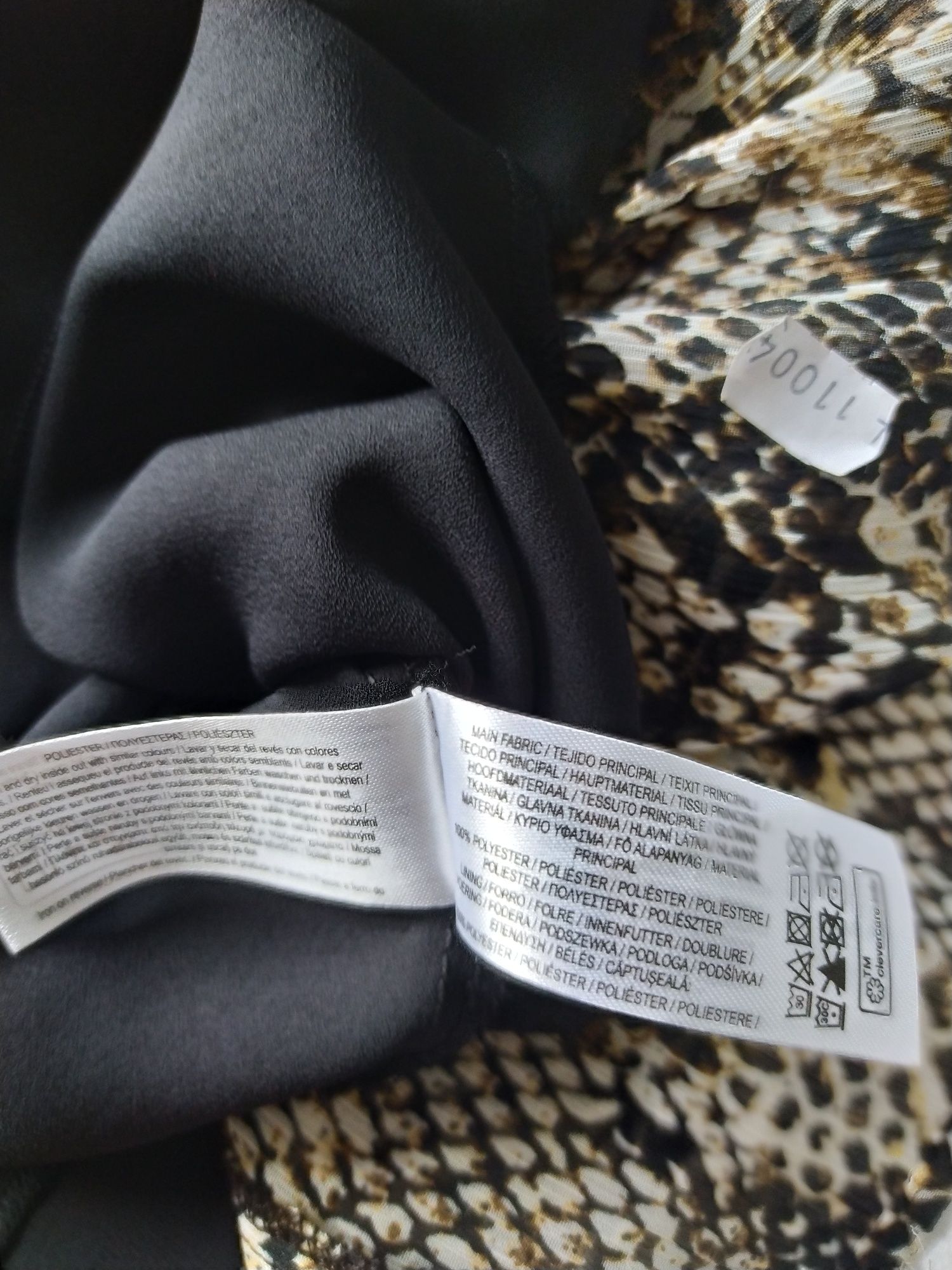Letnia, zwiewna sukienka, panterka, wąż Primark Rozm M