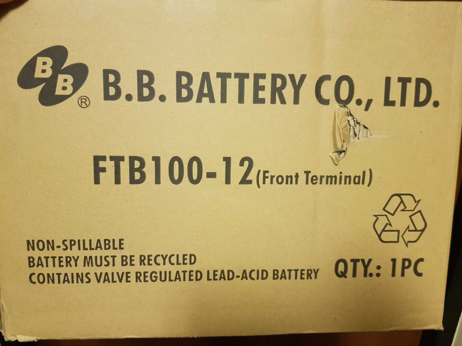 Аккумуляторы Battery FTB 100-12 БЕЗОПАСНЫЕ НЕ ВЗРЫВАЮТСЯ (батареи AGM)