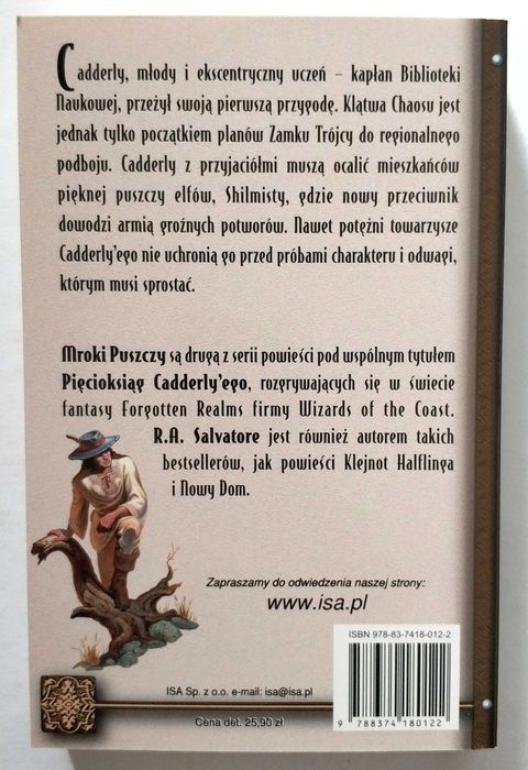 Mroki puszczy. Pięcioksiąg Cadderly'ego Księga 2, R.A. Salvatore, NOWA