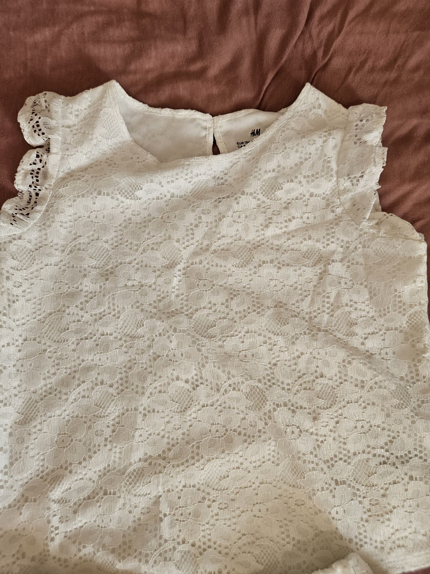 Spódniczka+ bluzeczka+ bolerko h&m, 134/140.