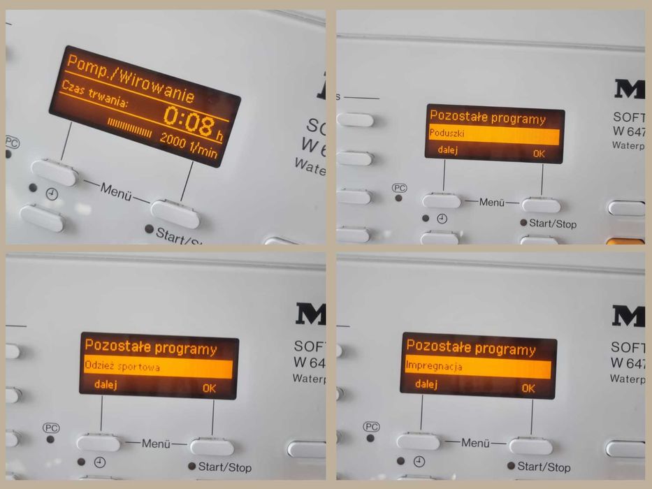 Pralka od góry Miele W 647 F, Najwyższy model. LED, 2000 obr. 5,5kg