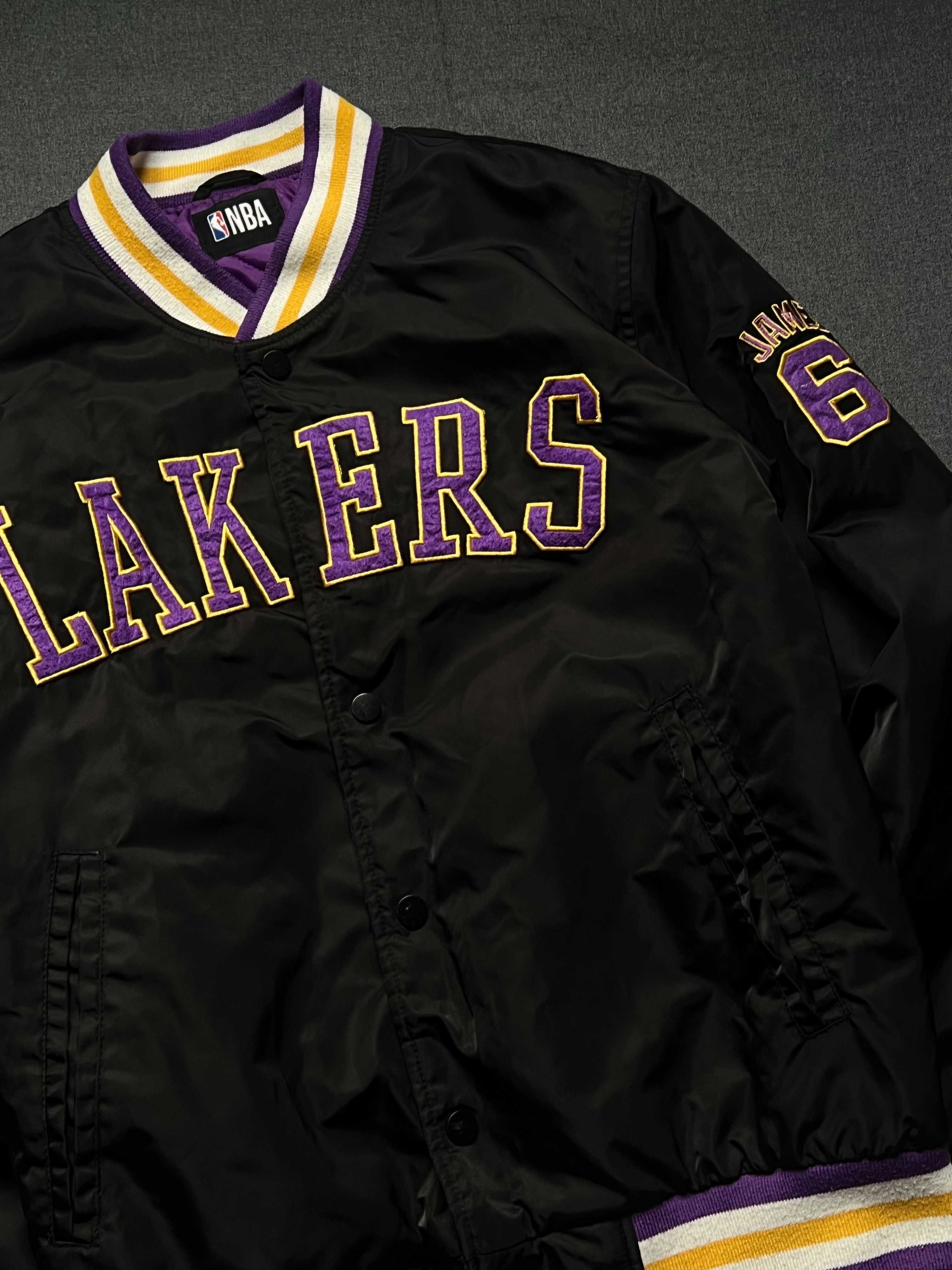 бомбер з вишитим логотипом на спині NBA Lakers Lebron James 6