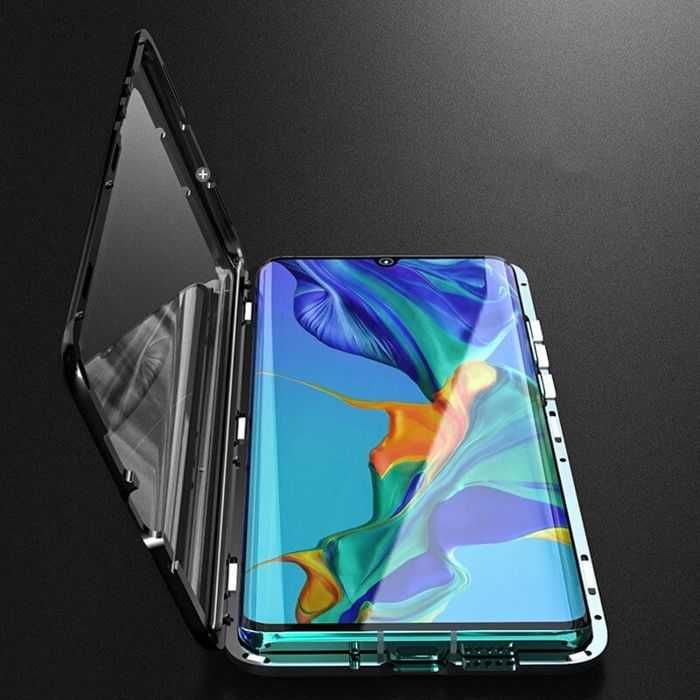 Etui 3w1 Magnetic GLASS 360° do Samsung Galaxy A71 - Aluminium