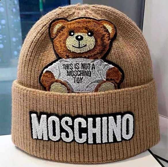 шапка с нашивкой Moschino toy teddy