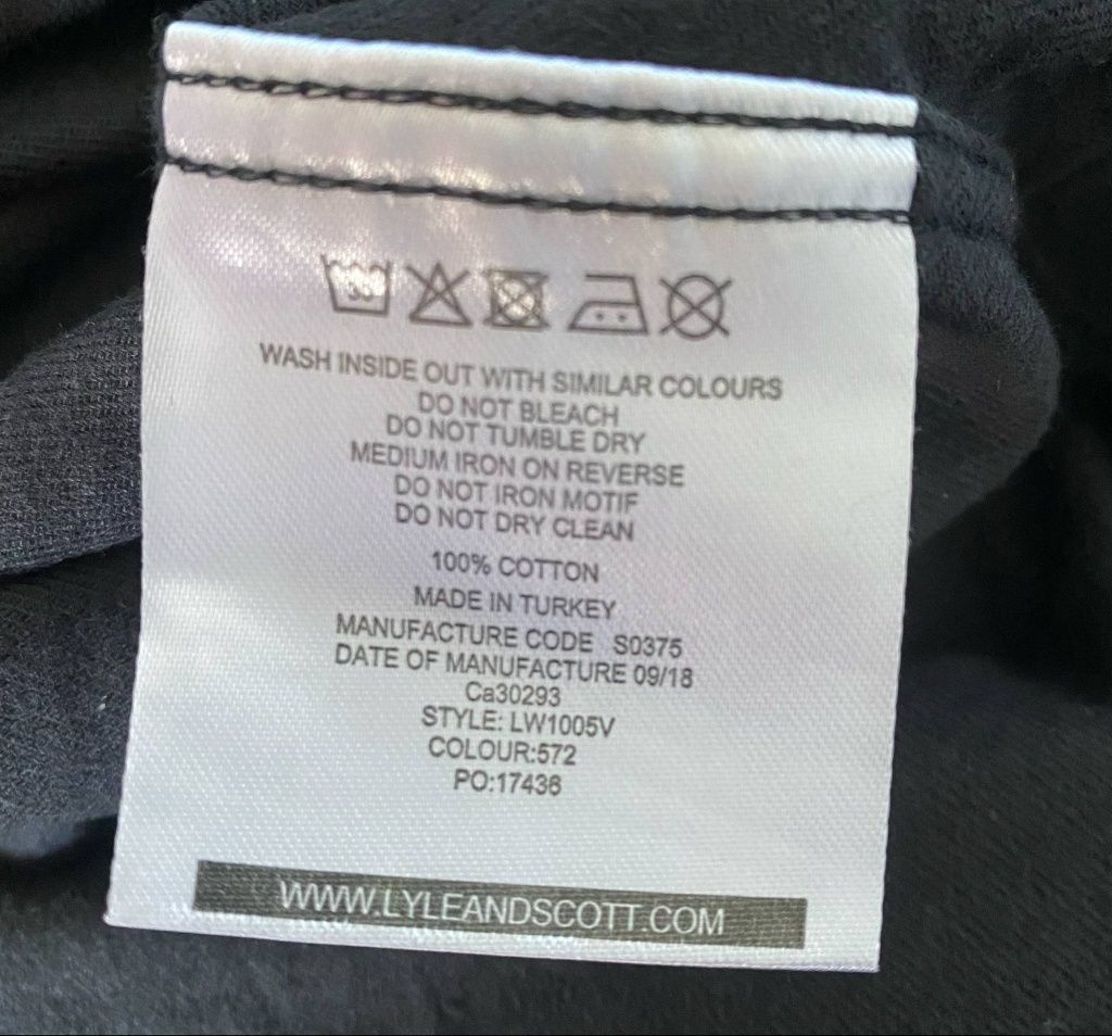 Koszula czarna Lyle & Scott