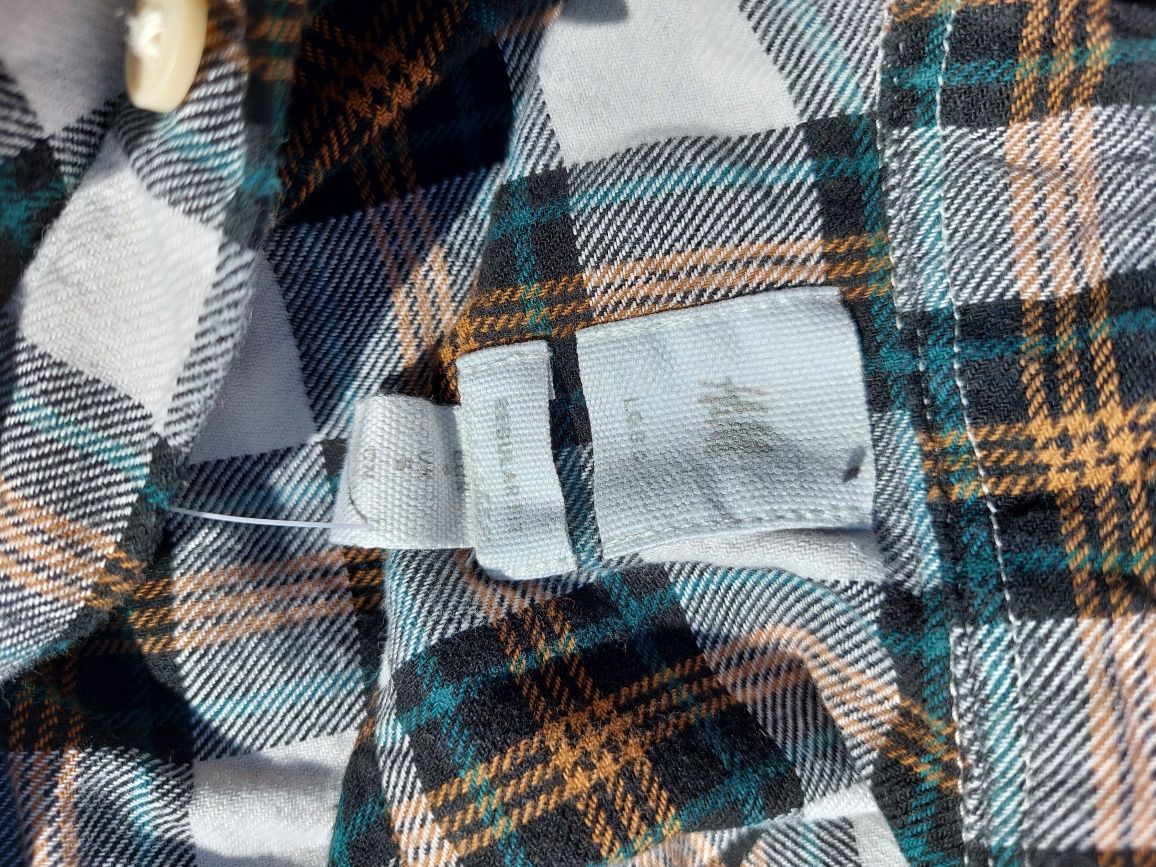 Koszula męska w kratę rozmiar S firma H&M