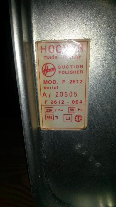 hoover.     f2612