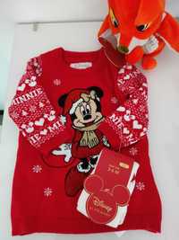 Vestido novo 68cm inverno Minnie