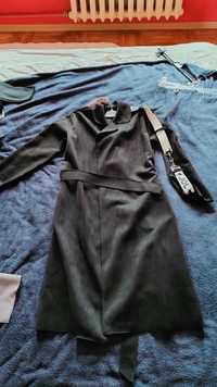 Czarny płaszcz by oh la la - rozmiar  [M]