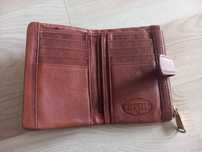 Fossil portfel damski vintage skóra cielęca
