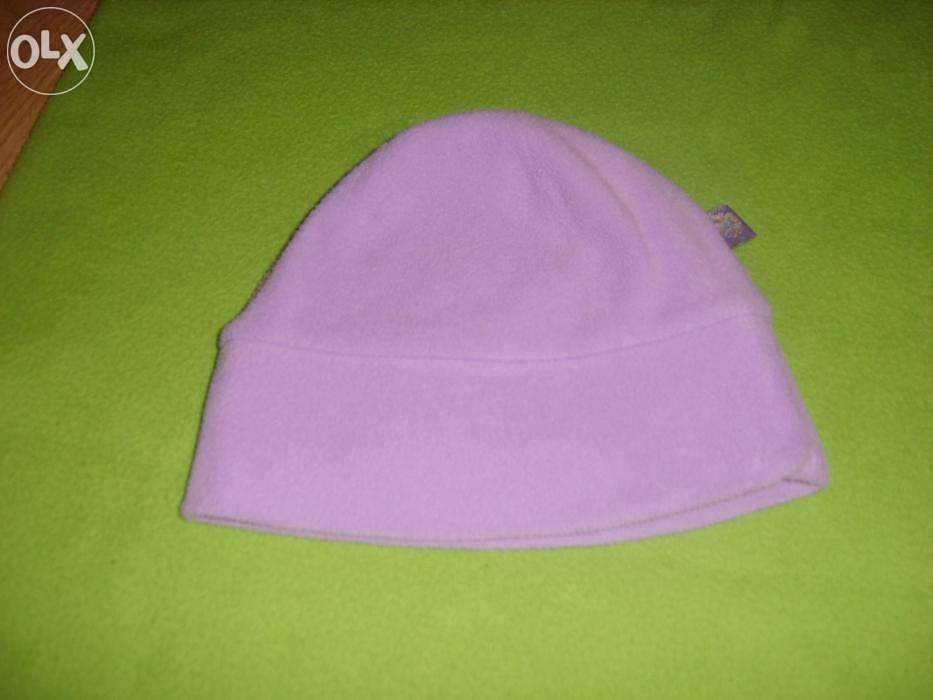 czapka na 2 latka polarowa fieletowa