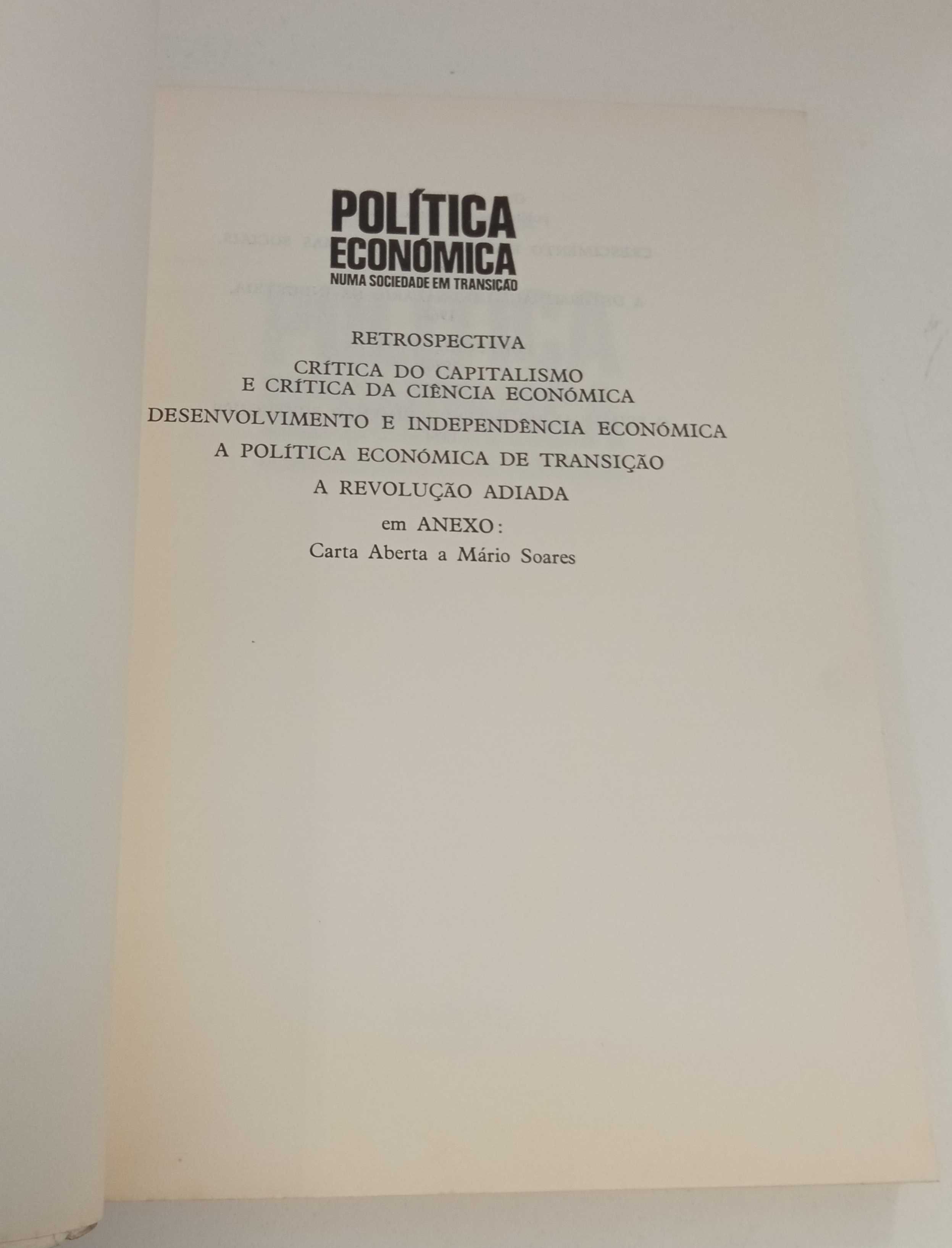 Política económica numa sociedade em transição