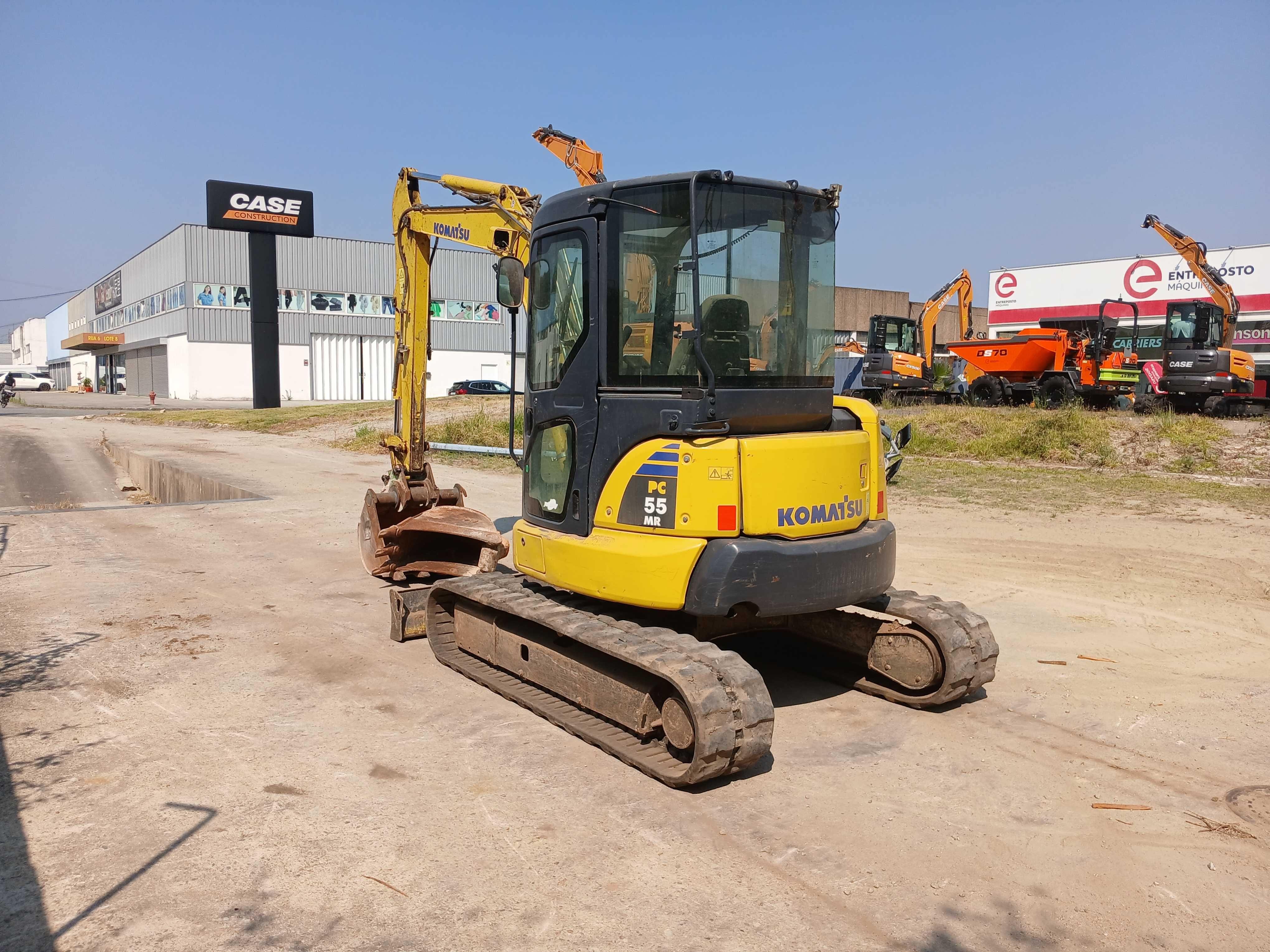 2013 Komatsu PC55MR-3 mini escavadora de rastos borracha 5500kg