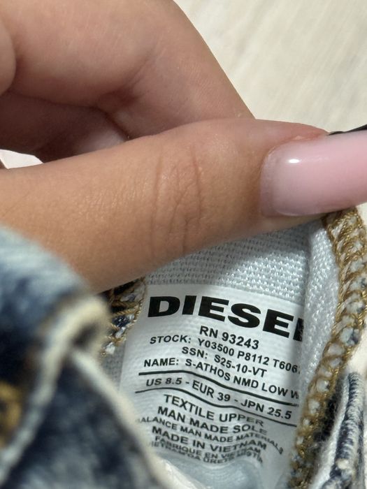 Оригинальные джинсовые кеды Diesel