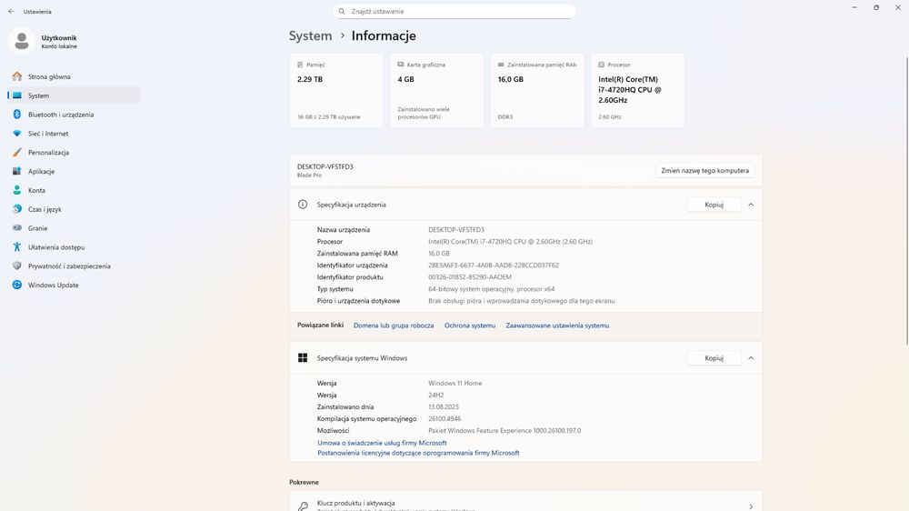 RAZER BLADE PRO Laptop Gamingowy
