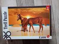 Puzzle, konie, 1500 Trefl