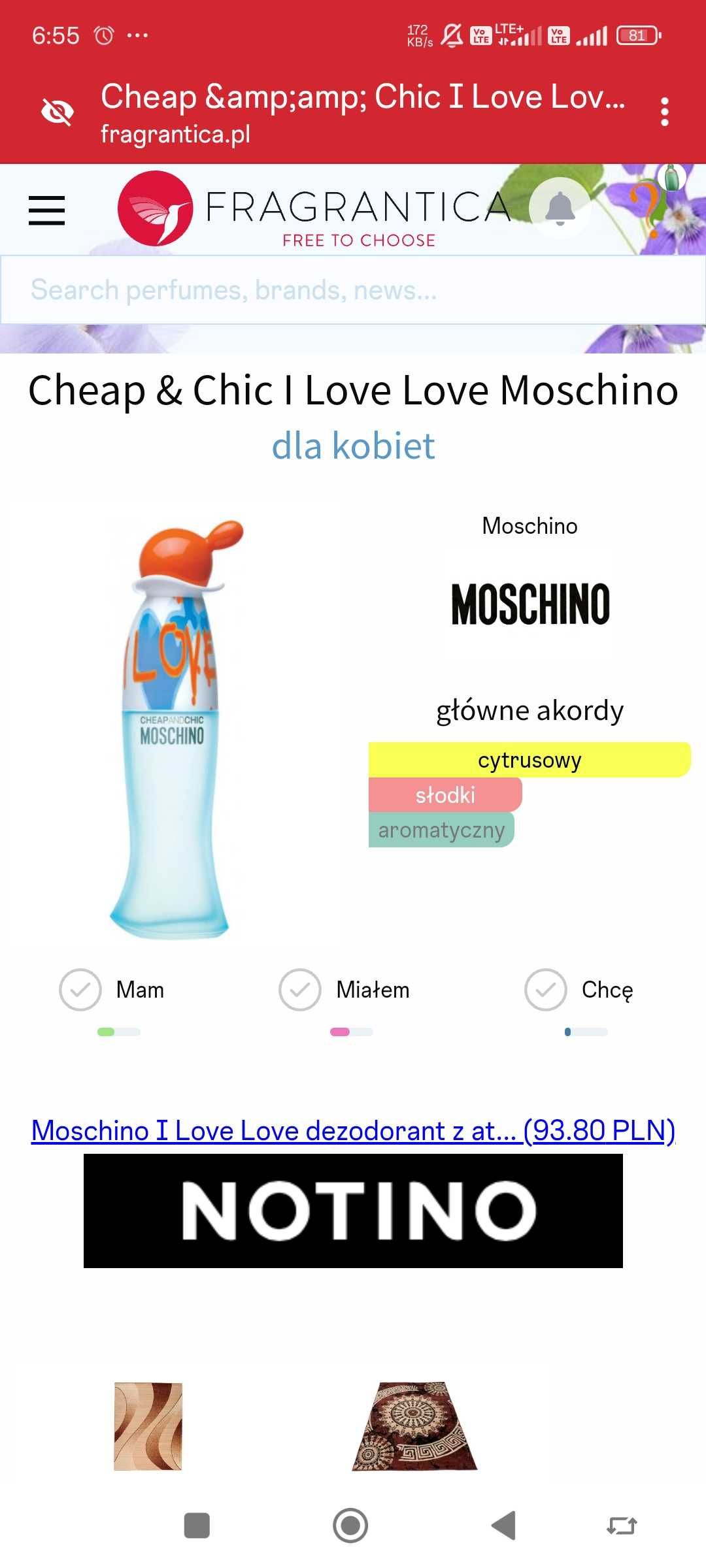 Moschino I love love EDT 5 ml