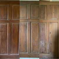 Drzwi drewniane z futrynami (komplet)