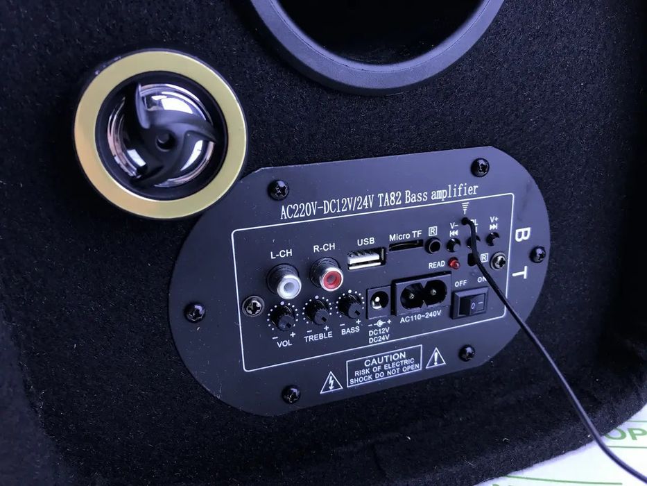 Потужний сабвуфер 600 Вт, автомобільний активний самбуфер ZX-6SUB