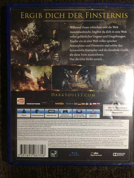 Dark Souls 3 для ps4