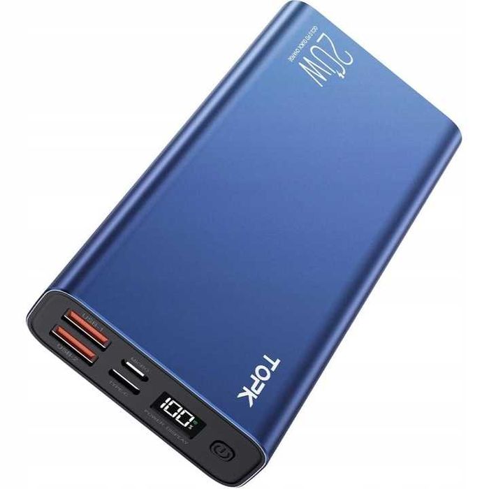 Powerbank szybka ładowarka PD 20W QC 3.0 USB C A micro 20000 mAh TOPK