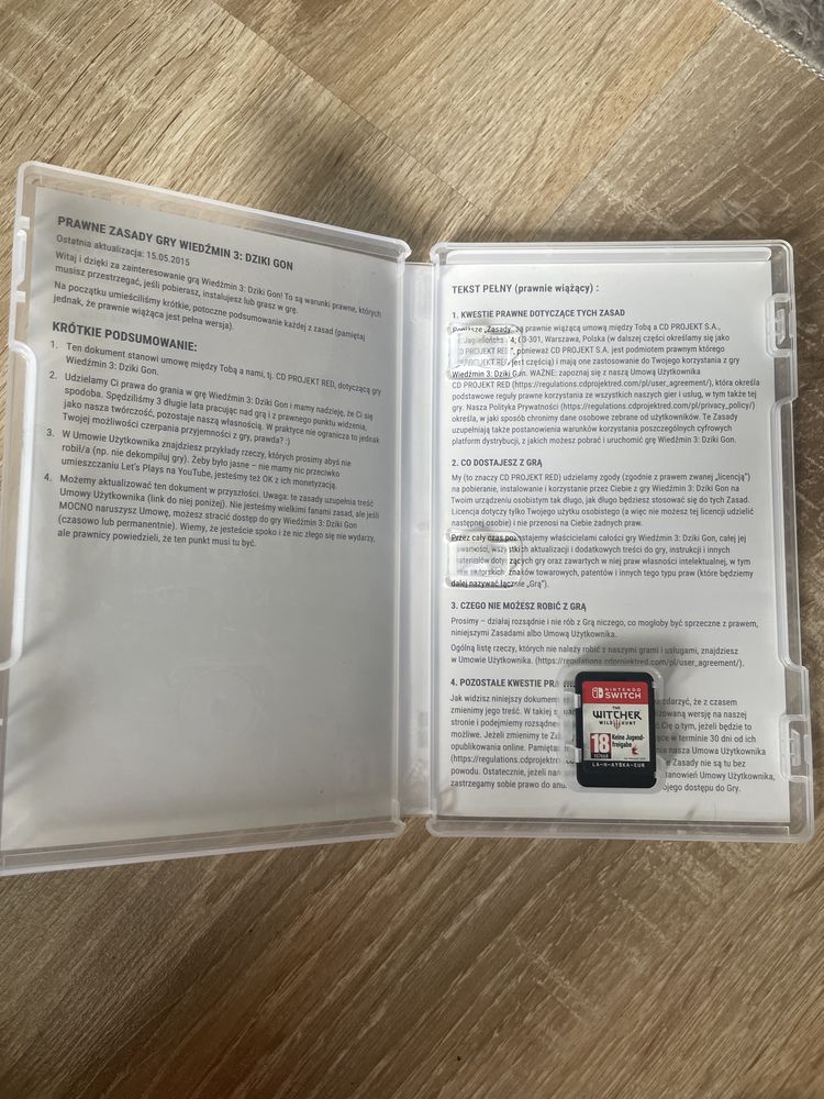 Wiedzmin 3, nintendo swith STAN BDB