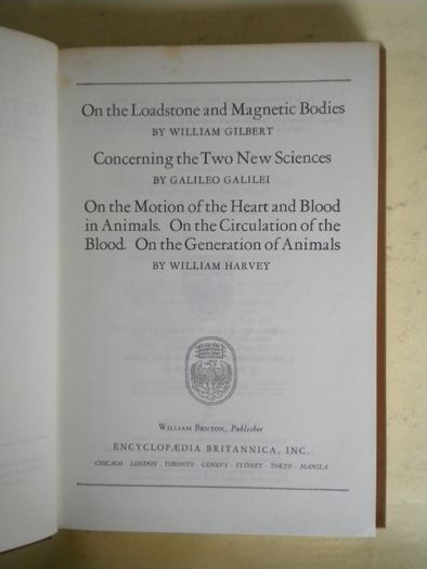 Tratados Científicos - William Gilbert/ Galileo Galilei/William Harvey