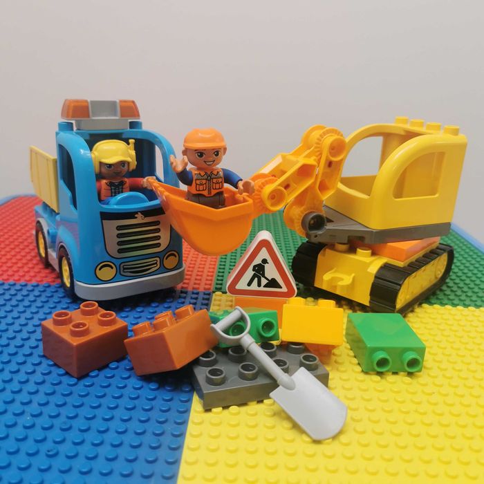 LEGO DUPLO 10812 Ciężarówka i koparka gąsienicowa