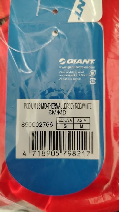 Bluza rowerowa Giant podium LS rozm. S/M