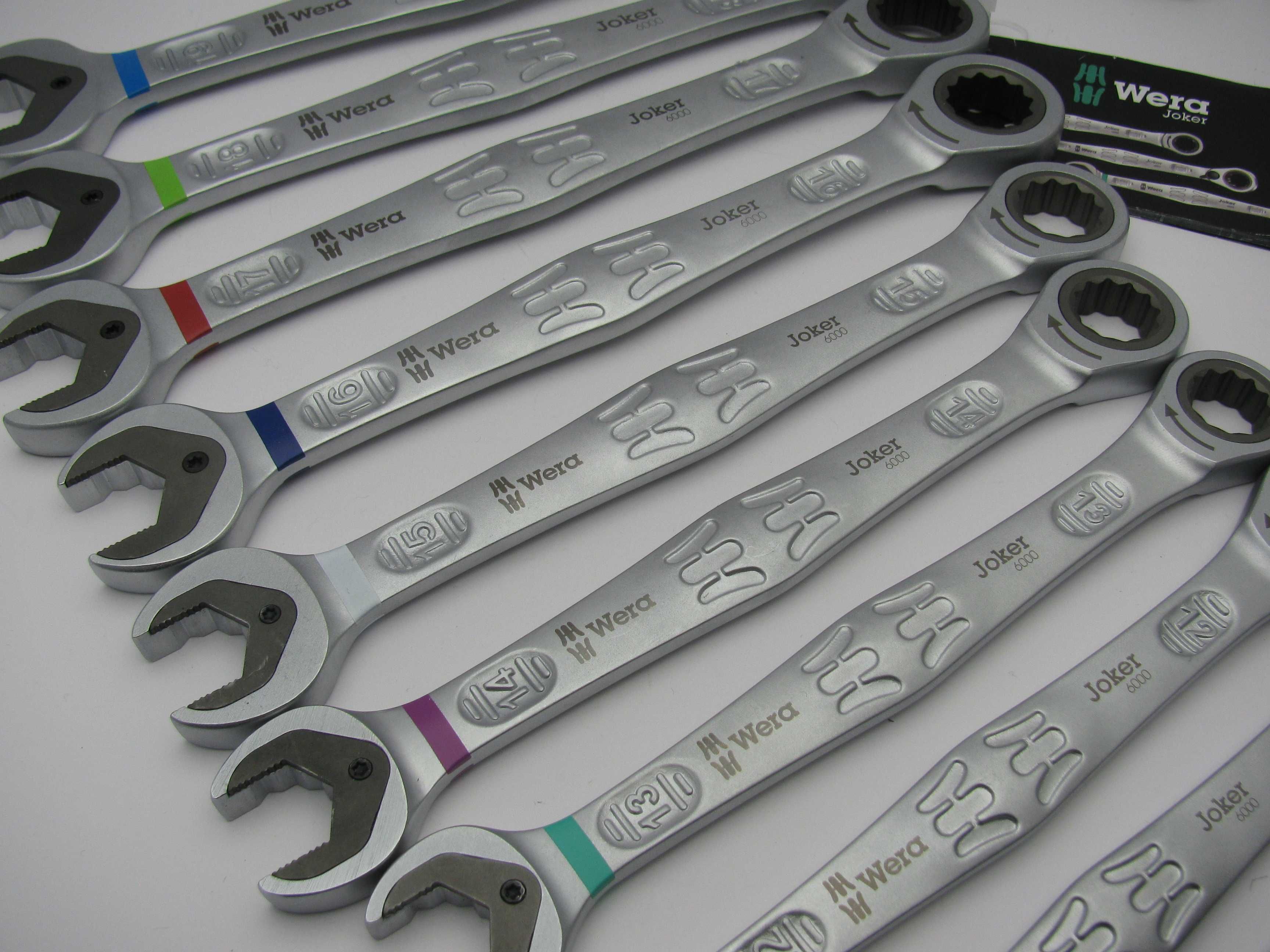 WERA Joker 6000 MEGA zestaw x11 Kluczy oczkowych z grzechotką r. 8-19