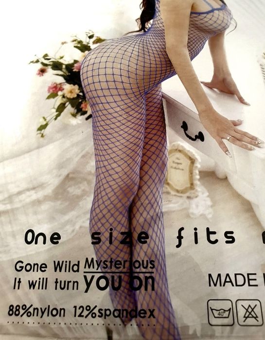 BIELIZNA EROTYCZNA bodystocking sexy komplet kabaretki seksowny strój