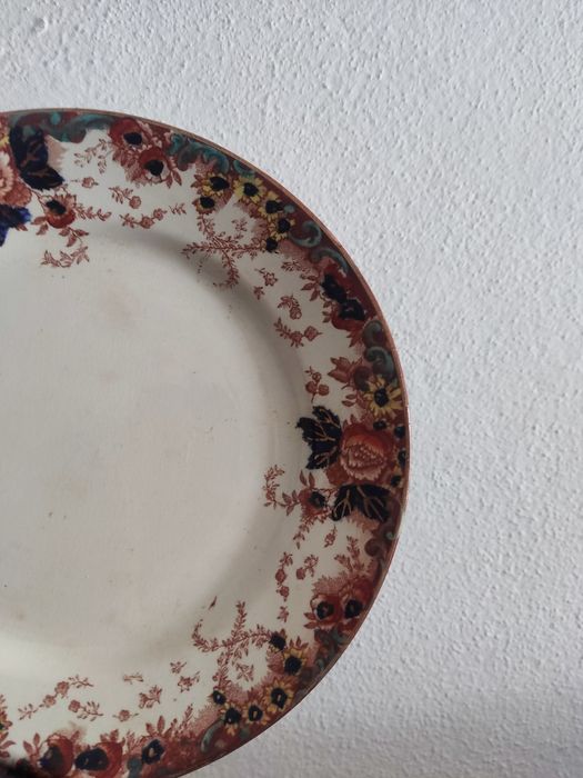 Prato raso raro excelsior rico da fábrica de louças Sacavém