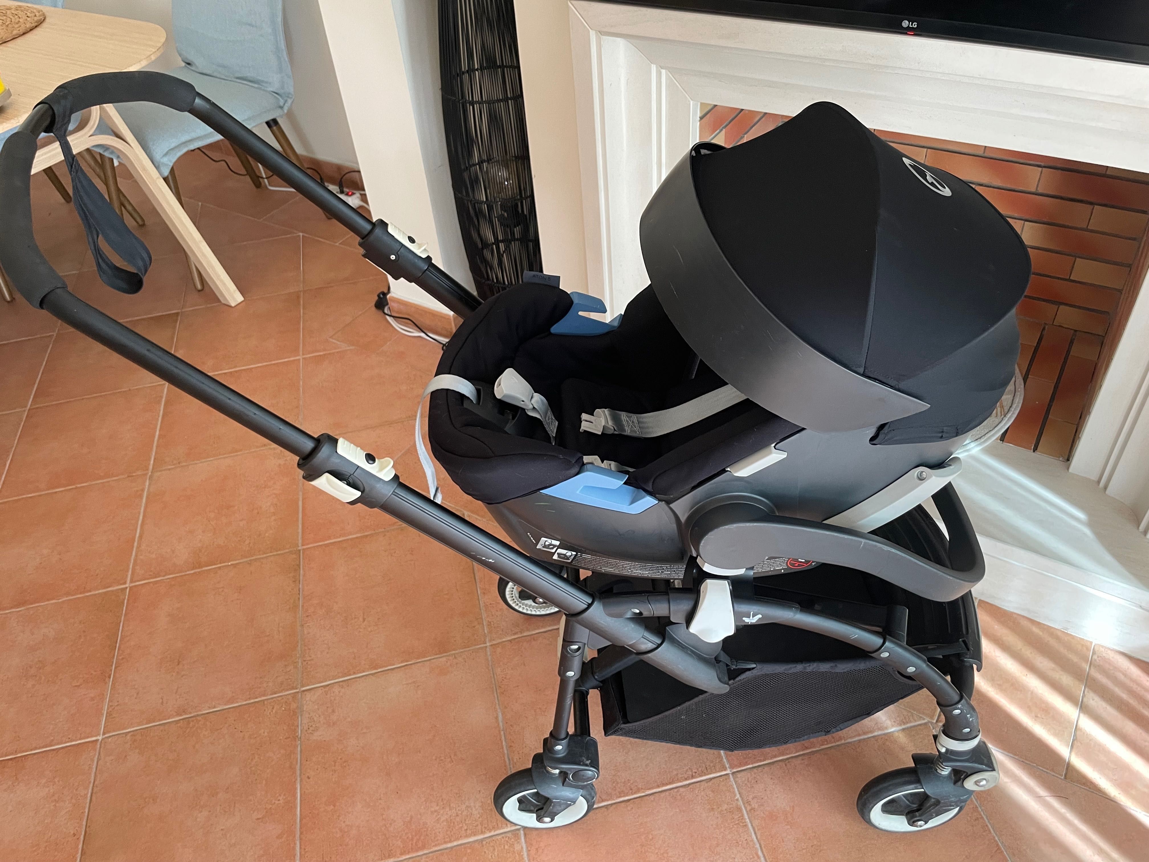 Bugaboo bee 3 stroller + carry cot + cybex Anton egg car seat