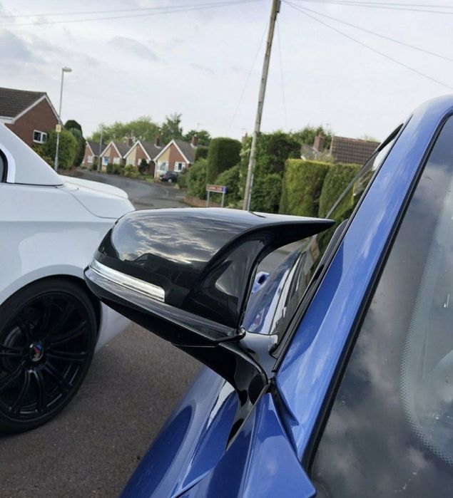 BMW F30 F31 F32 F36 Nakładki Lusterek Obudowy M Look Czarny Połysk