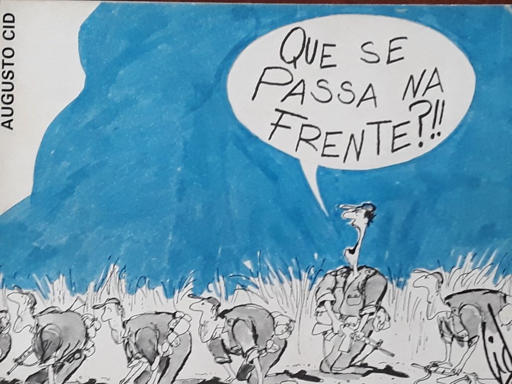 Livro cartoonista Augusto Cid "Que se passa na frente?!! "