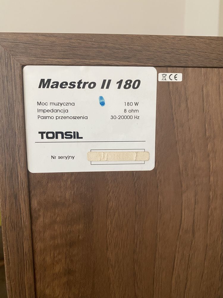 Kolumny 2 szt. Tonsil Maestro II 180w stan bardzo dobry!