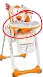 Tabuleiro Cadeira chicco Refeiçao Polly2 Start Usad Faço Entrega casa