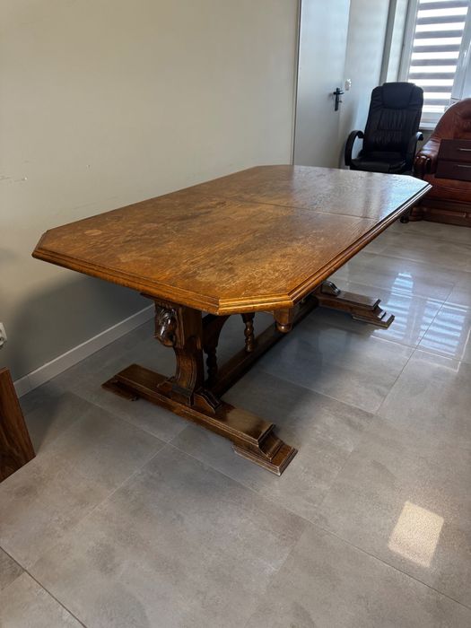 Stół dębowy, meble gdańskie