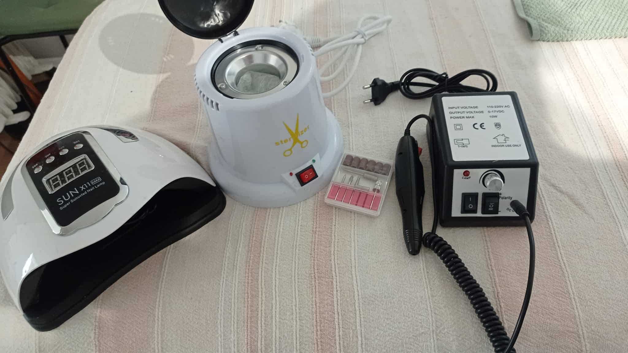 Pack unhas  catalisador esterilizador broca