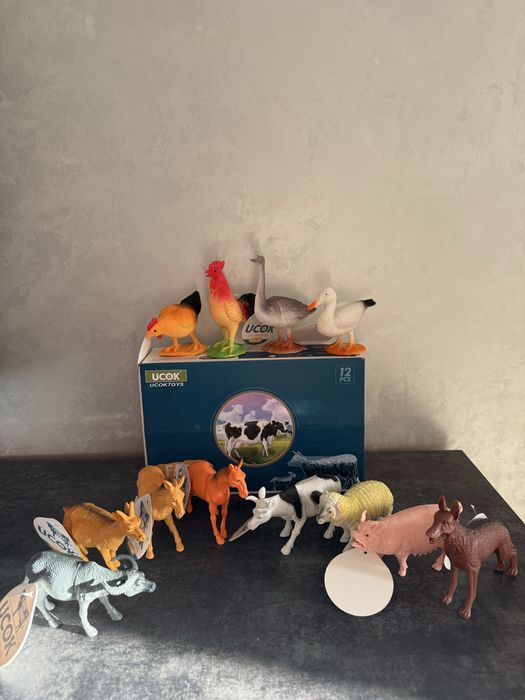 Набір фігурок свійських тварин 12 шт.