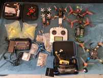 Duzy Zestaw dronow FPV analog
