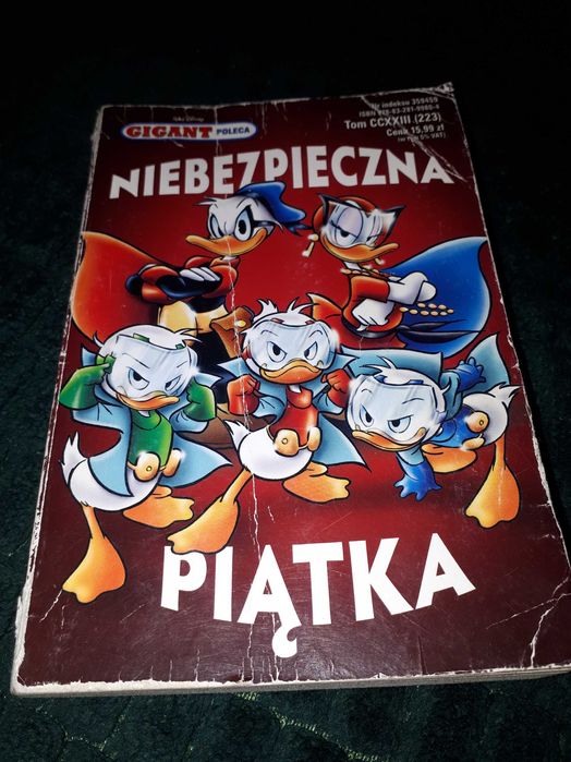 Komiks Kaczor Donald Gigant poleca Niebezpieczna piątka t.223