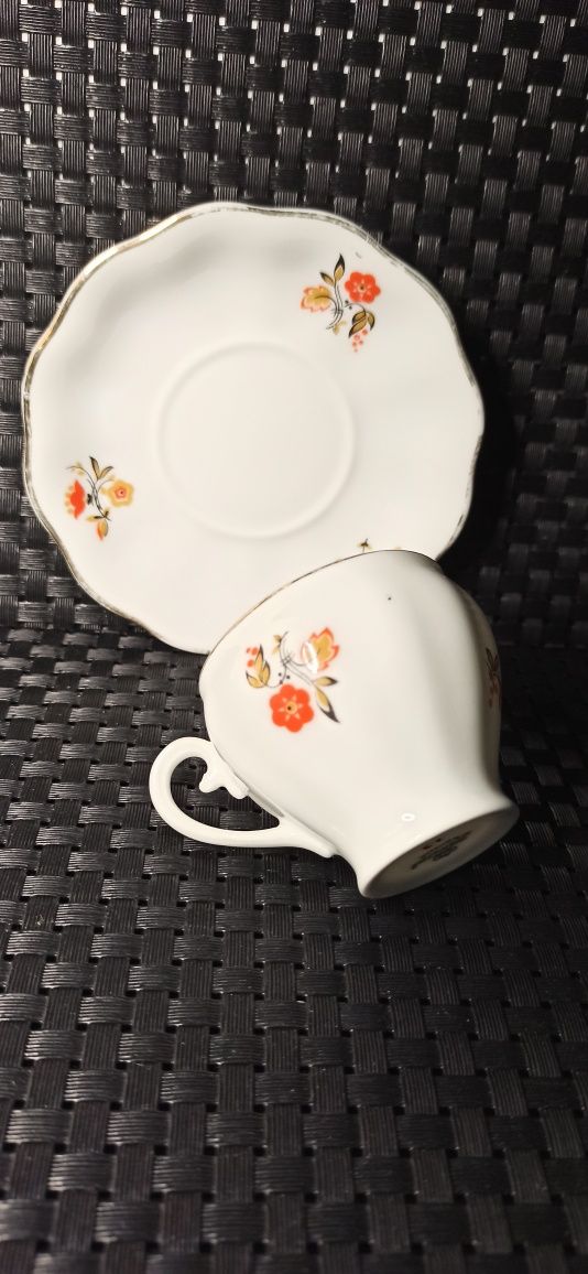 Porcelana Śląska Koenigszelt DUO Jaworzyna Śląska Art Deco MOKKA