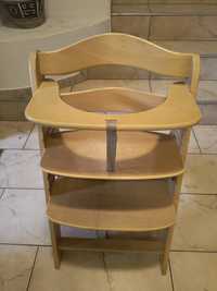 Drewniane krzesło do karmienia dzieci