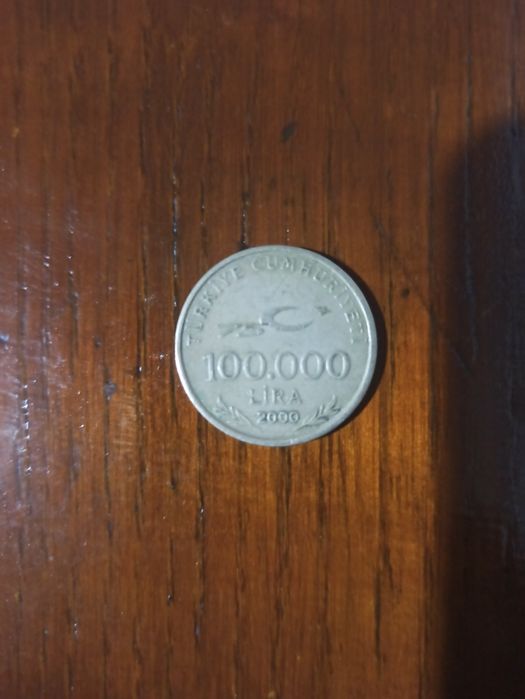 Moeda 100000 lira ano 2000