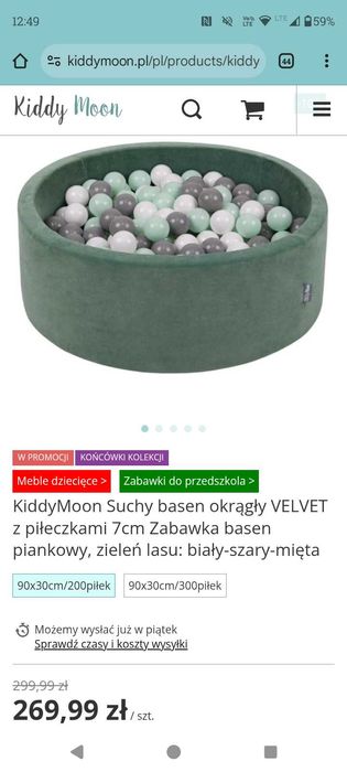 Basen z kulkami KiddyMoon
