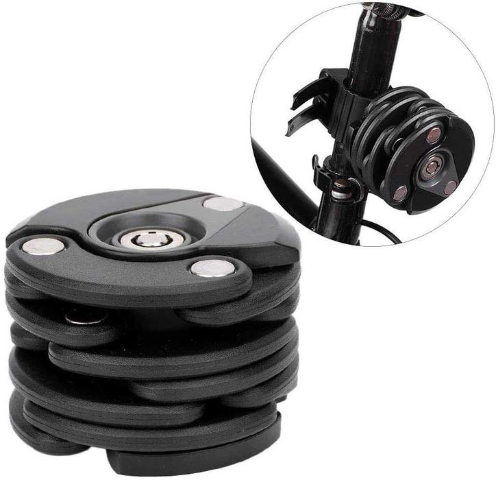 Blokada rowerowa zapięcie rowerowe do roweru składane stal solidna