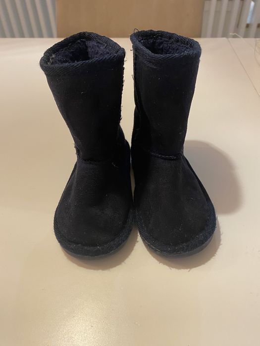Botas forradas com pelo, zippy, tamanho 22