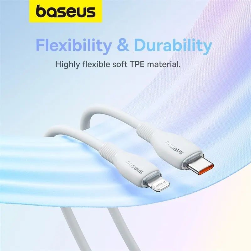 Cabo Baseus USB-C para Lightning 20W - PD C/ 1,2 mt -Novo-24h