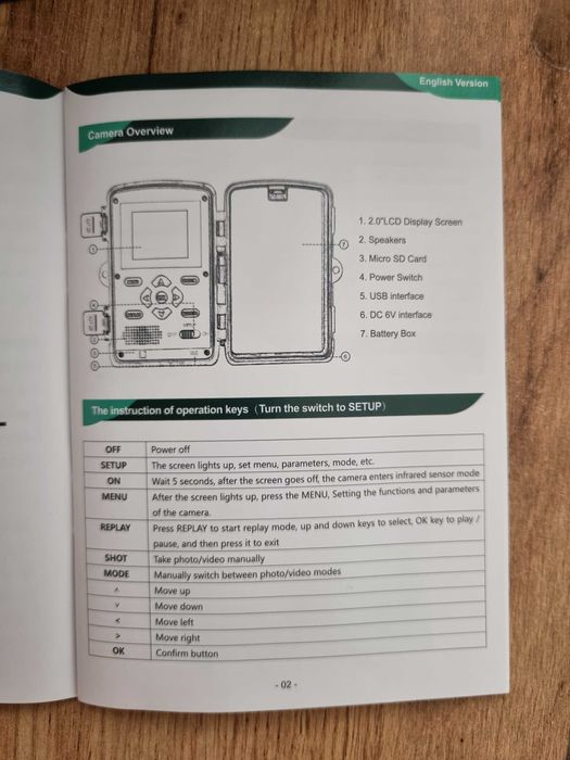 Kamera myśliwska PR1000 2.7K 58MP + karta 32GB